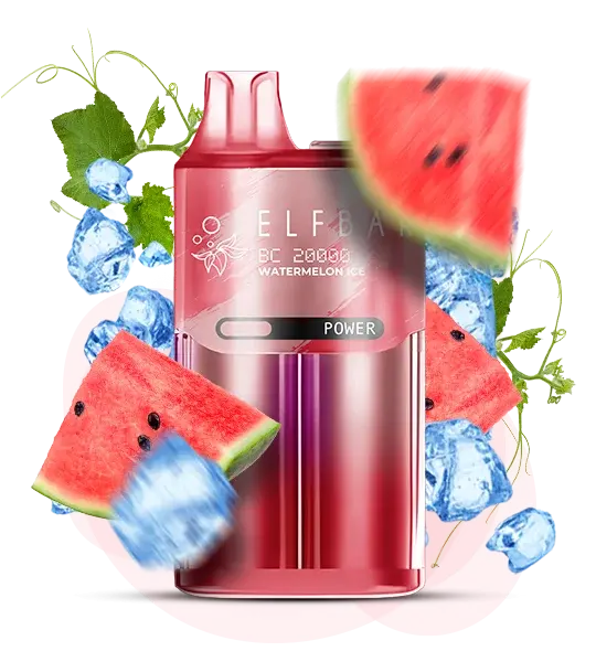 Єльф Бар BC20000 Watermelon Ice - 🍉🧊 Кавун з льодом - купить в Киеве с доставкой по Украине