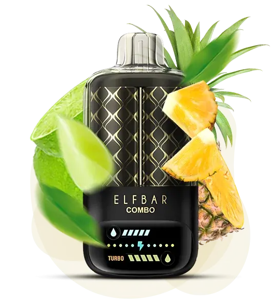 Єльф Бар Combo 25000 Lime & Pineapple - 🍋🍍 Лайм та ананас - купить в Киеве с доставкой по Украине